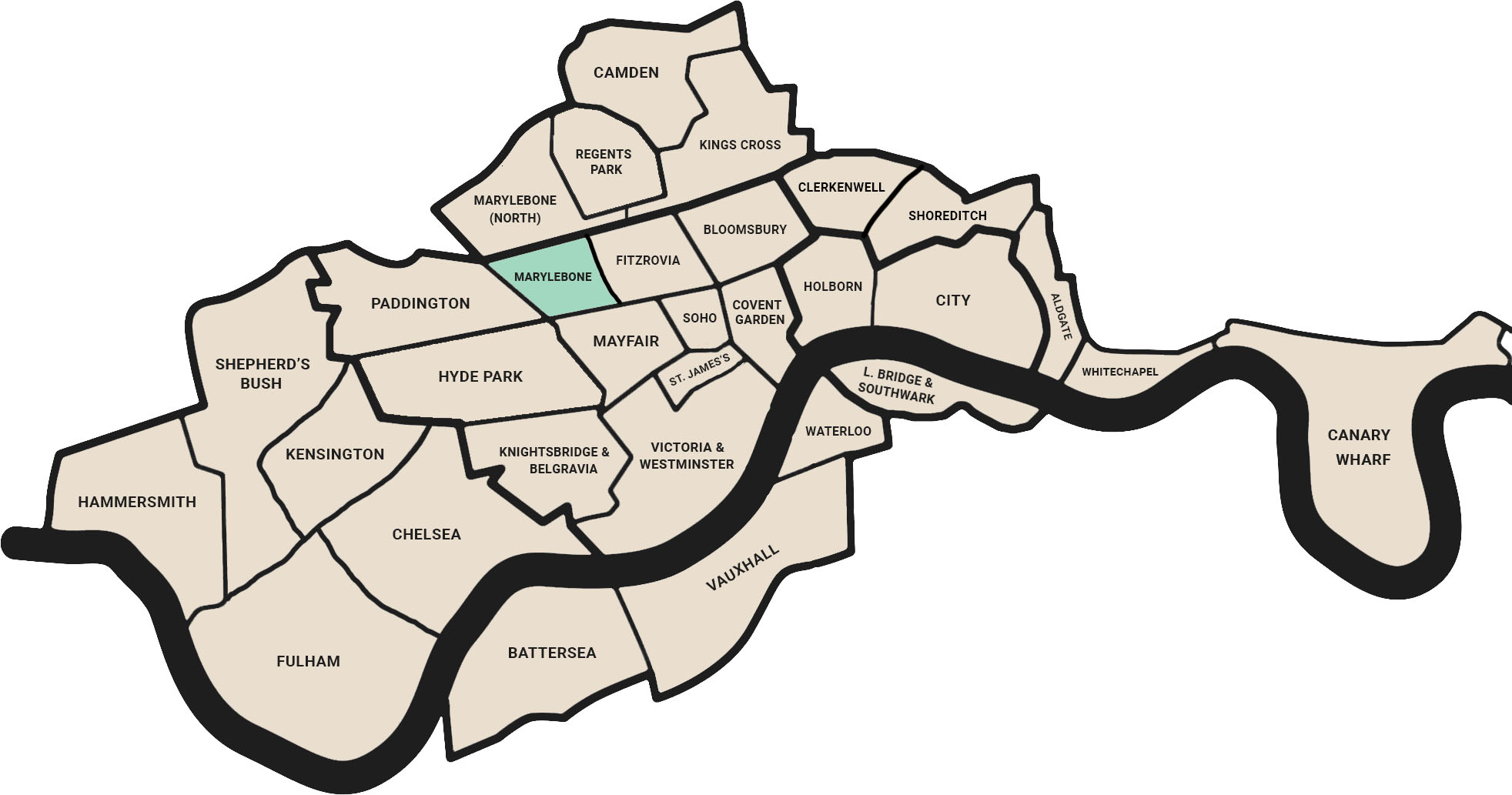 Flux HQ - London Office Price Map